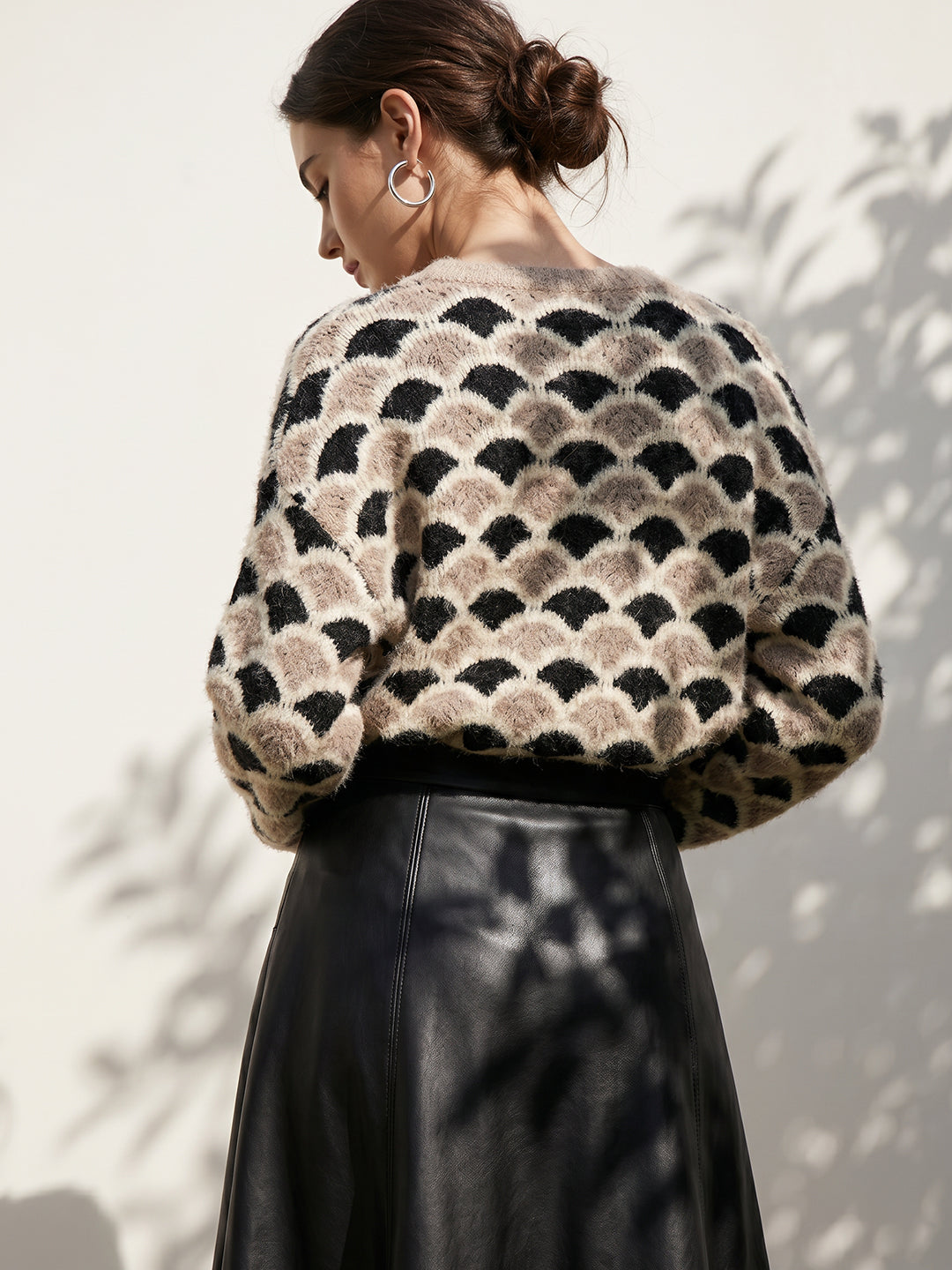 Beige O-Neck Pullover