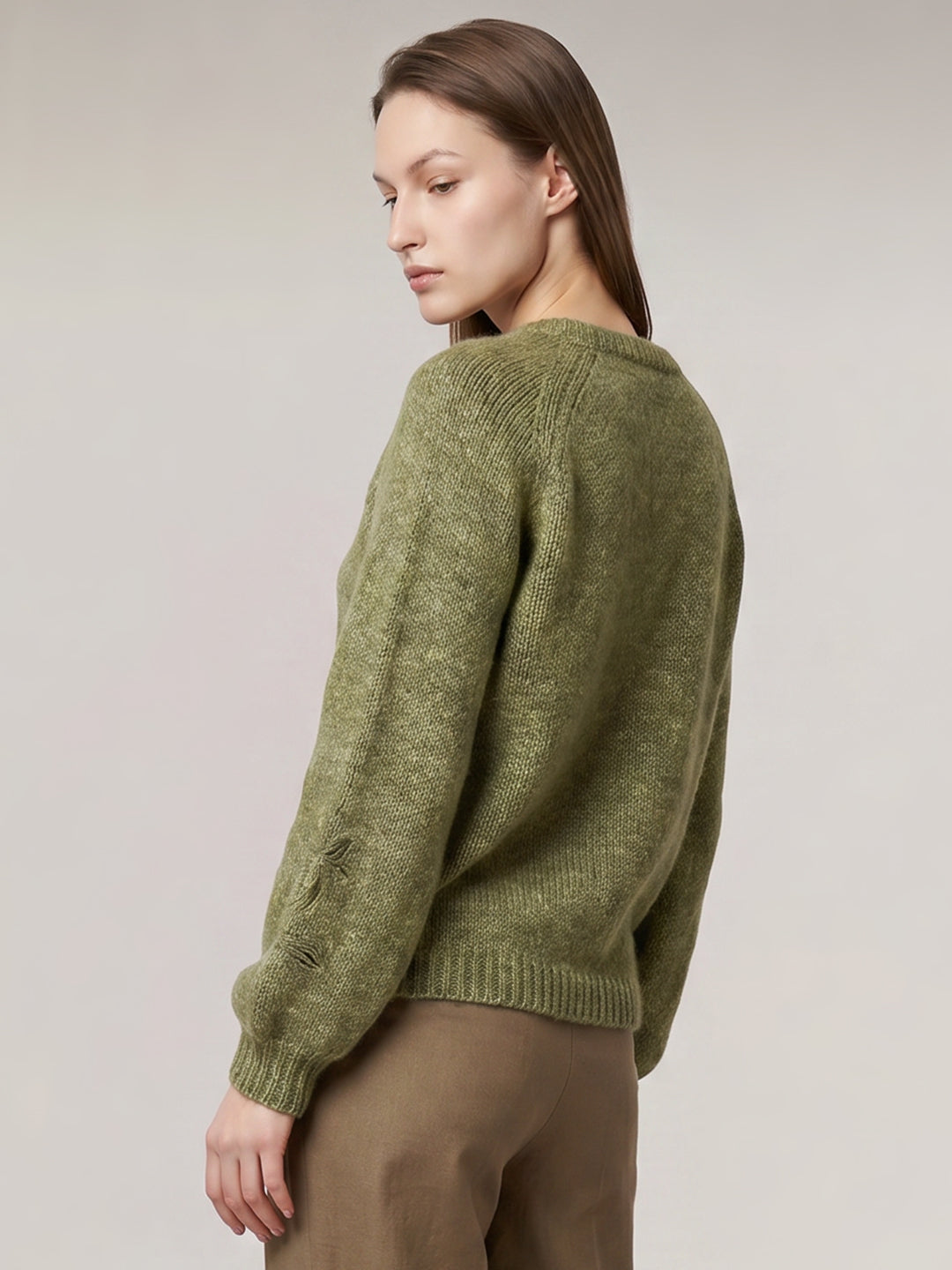 Green O-Neck Pullover