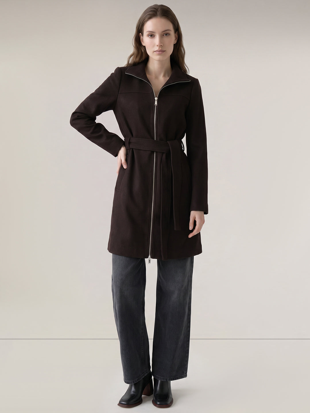 Dark Brown Long Coat