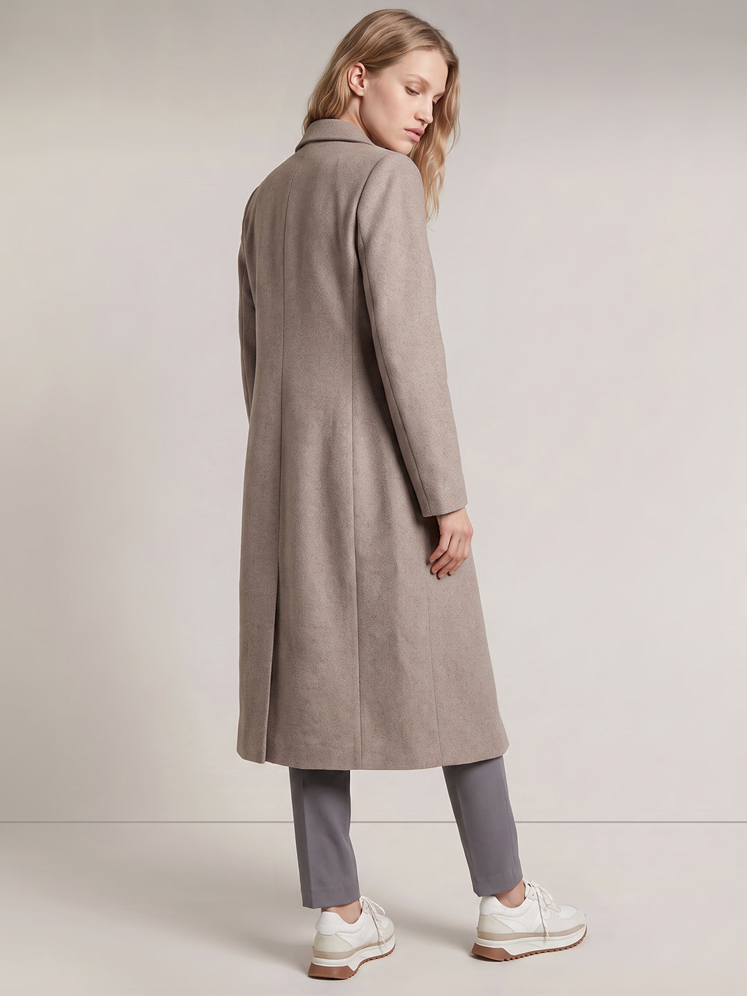 Long Wool Blend Coat