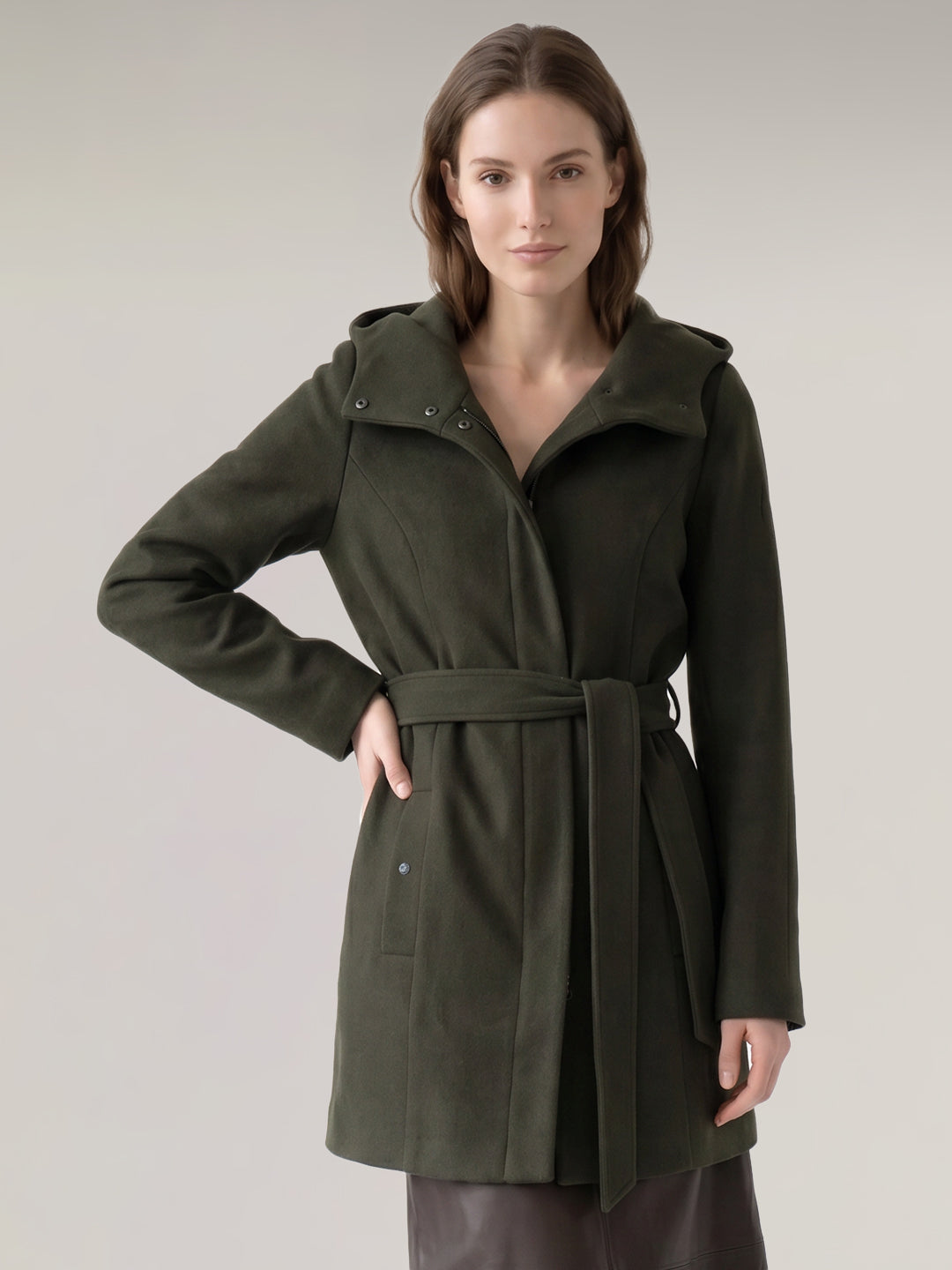 Dark Green Hooded Jacket