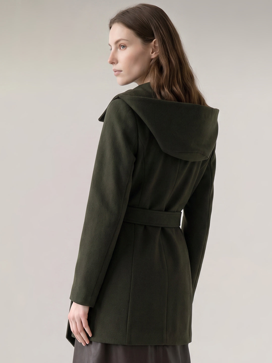 Dark Green Hooded Jacket