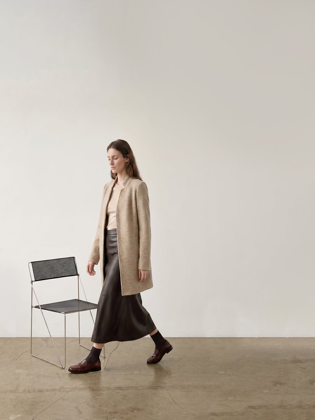 Beige Long Coat