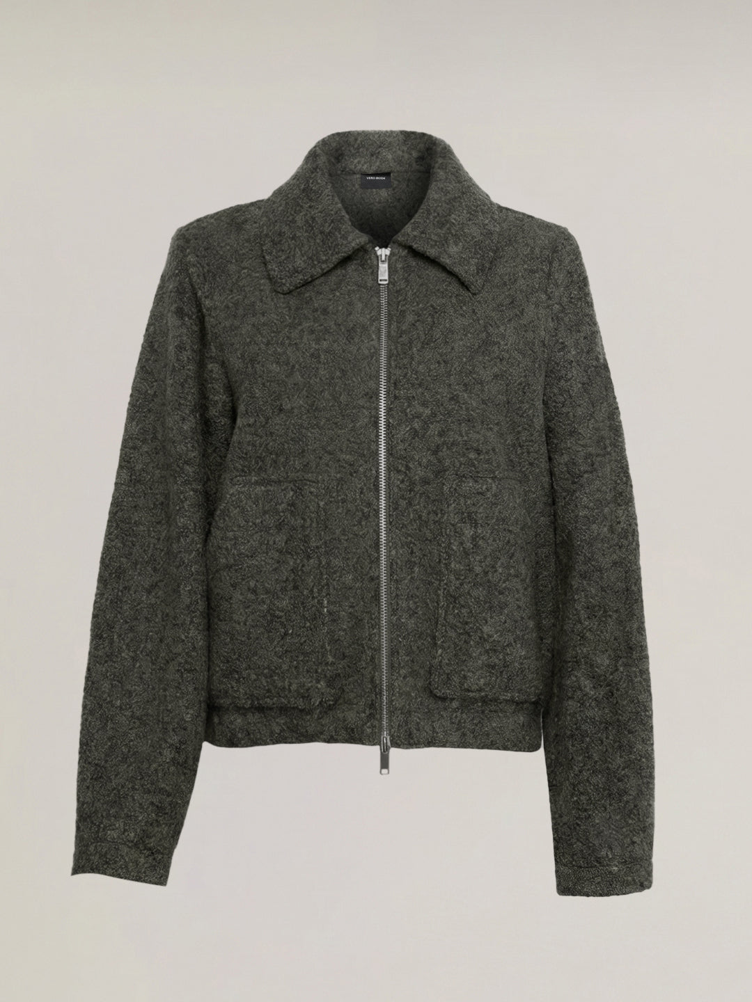 Textured Zip-Up Jacket