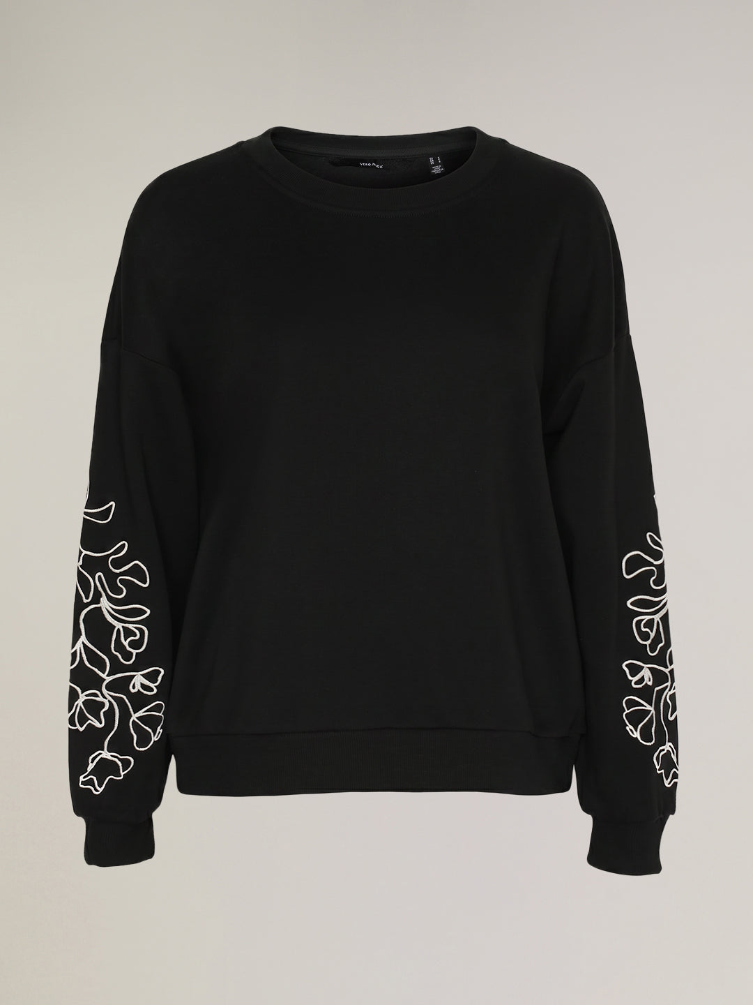 Black O-Neck Sweatshirt