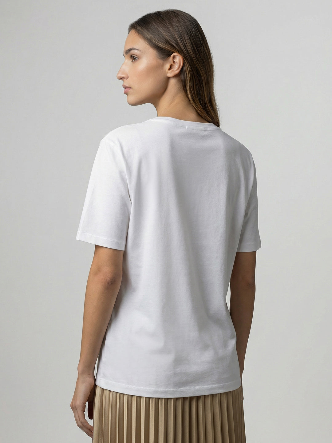 White Graphic Print T-Shirt