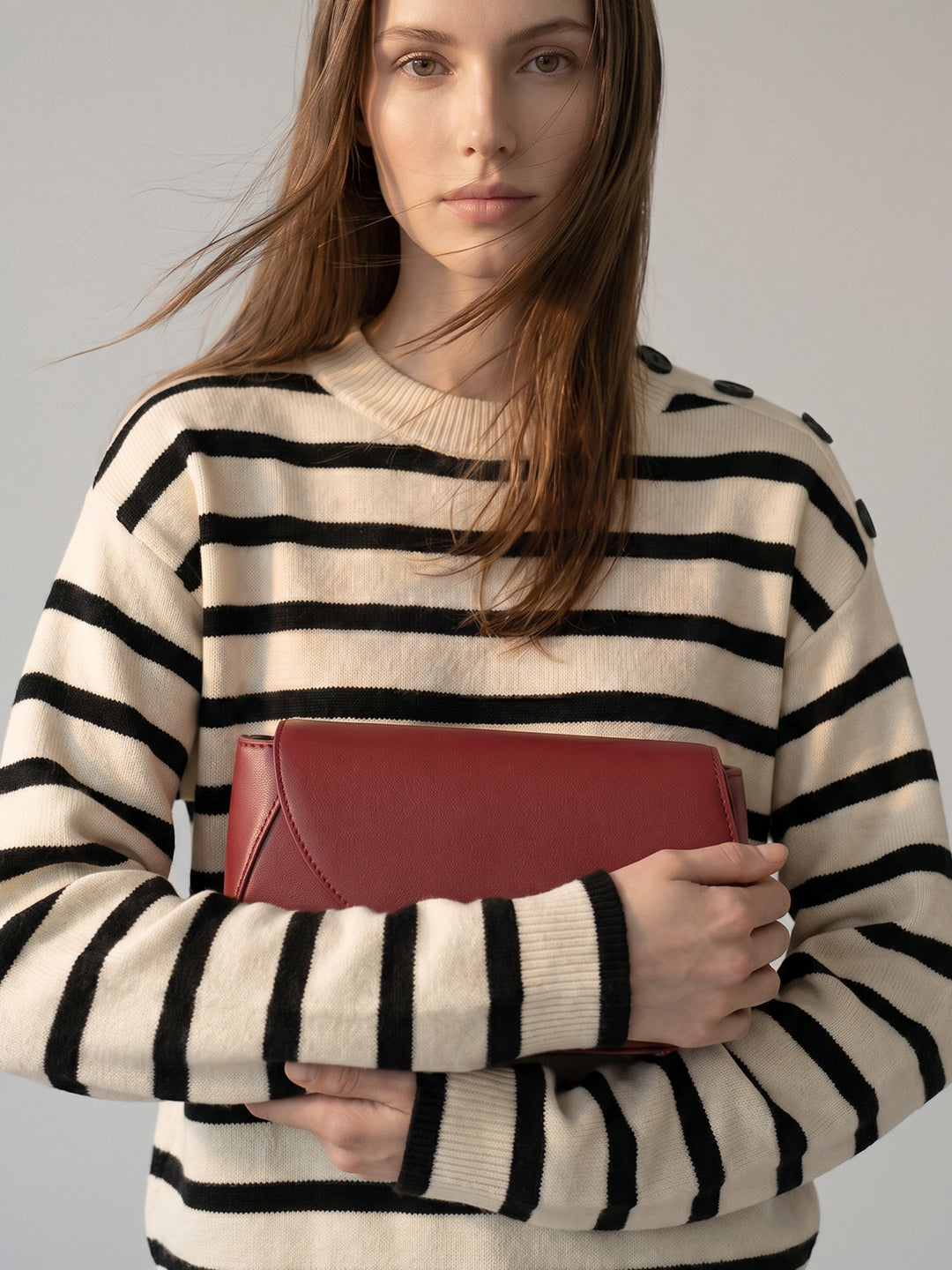 Striped O-Neck Pullover