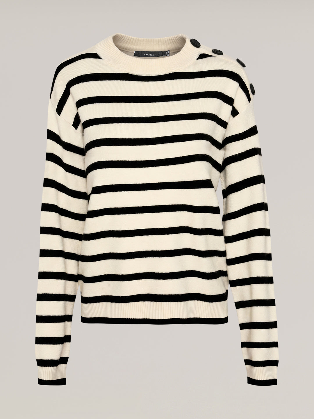 Striped O-Neck Pullover