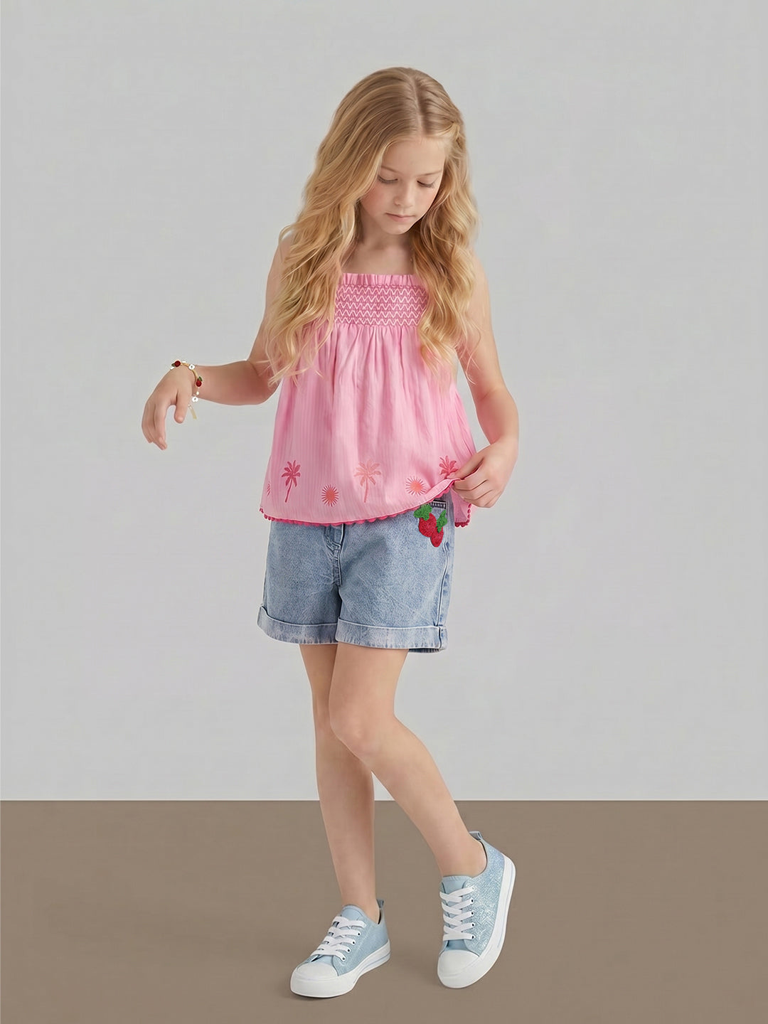 GIRLS Blue Denim Shorts