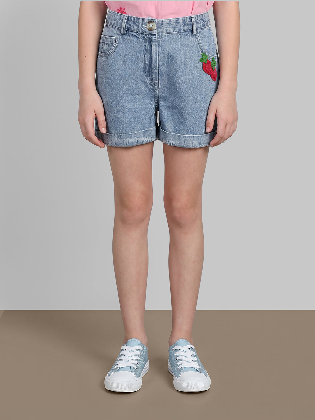 GIRLS Blue Denim Shorts