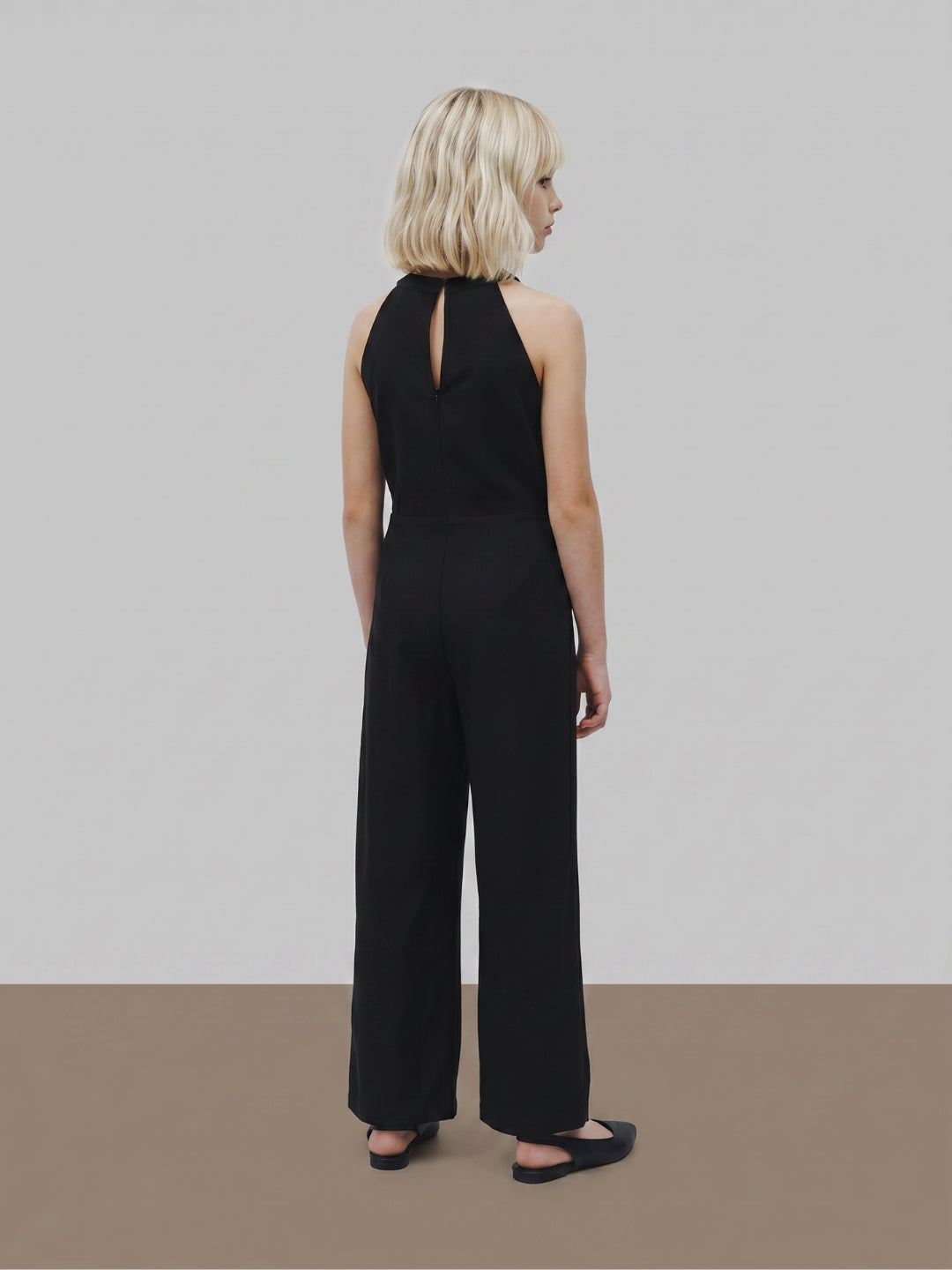 GIRLS Black Sequin Embellished Jumpsuit