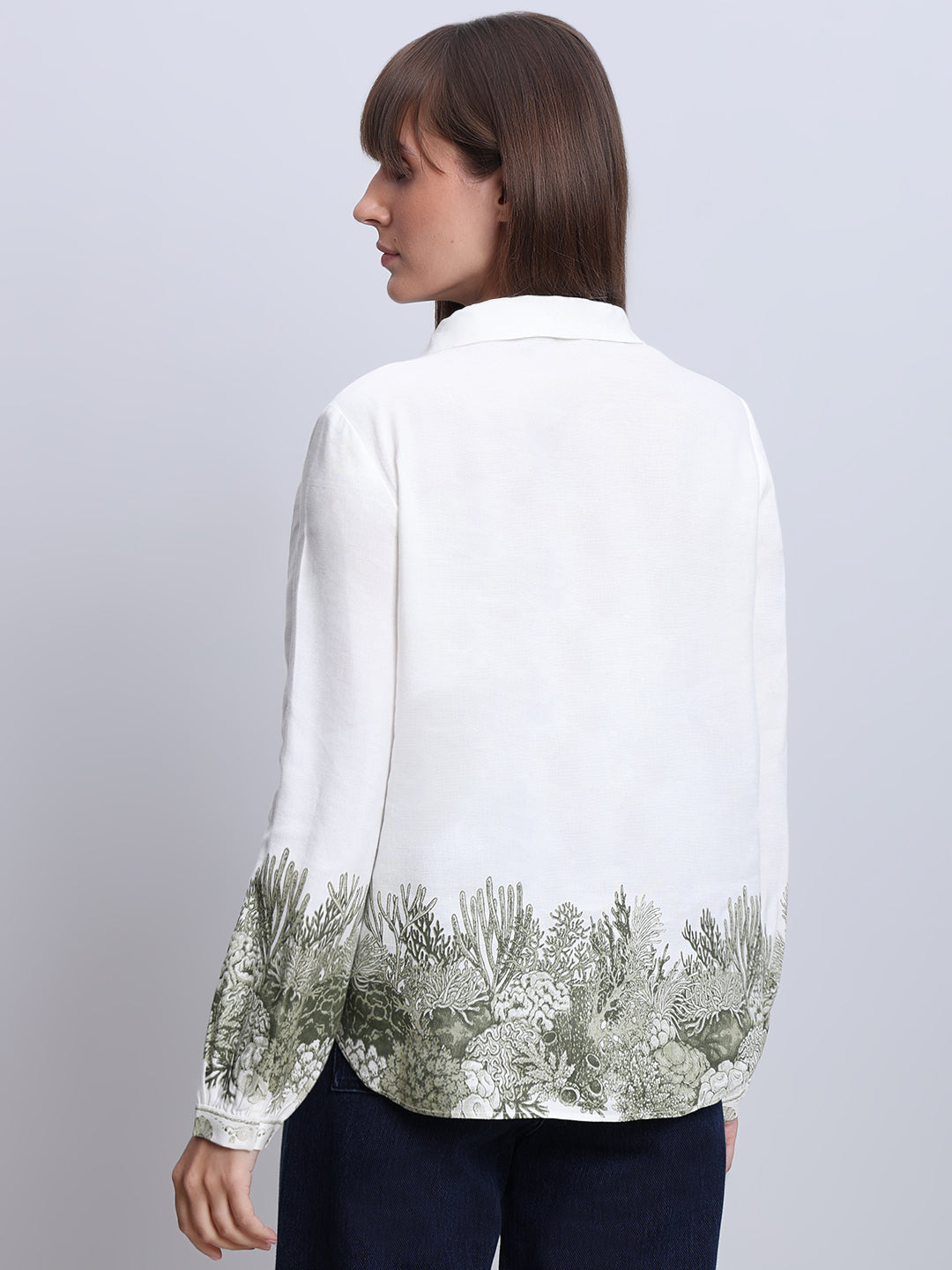 White Printed Shirt