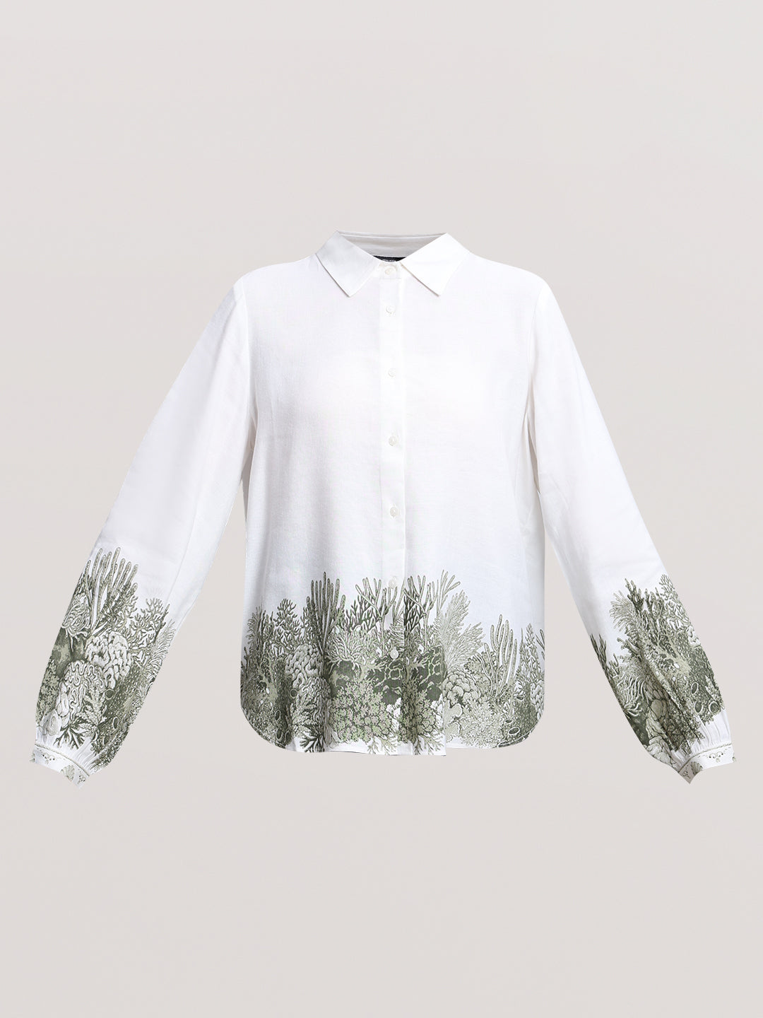 White Printed Shirt