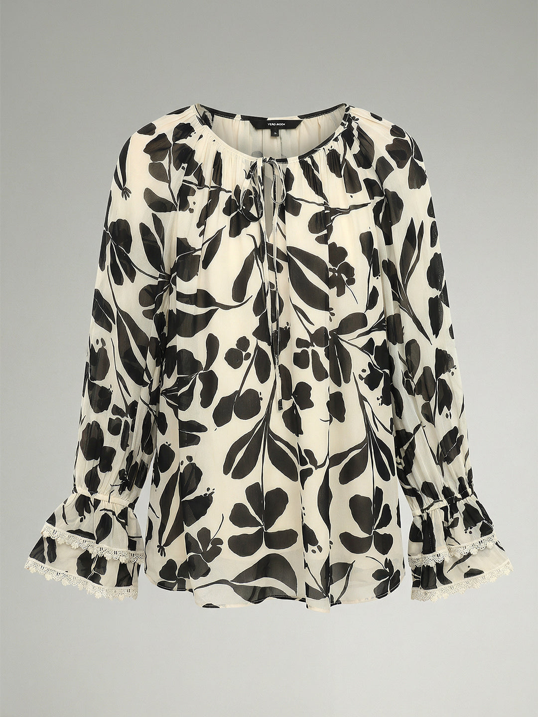 Ecru Printed Top