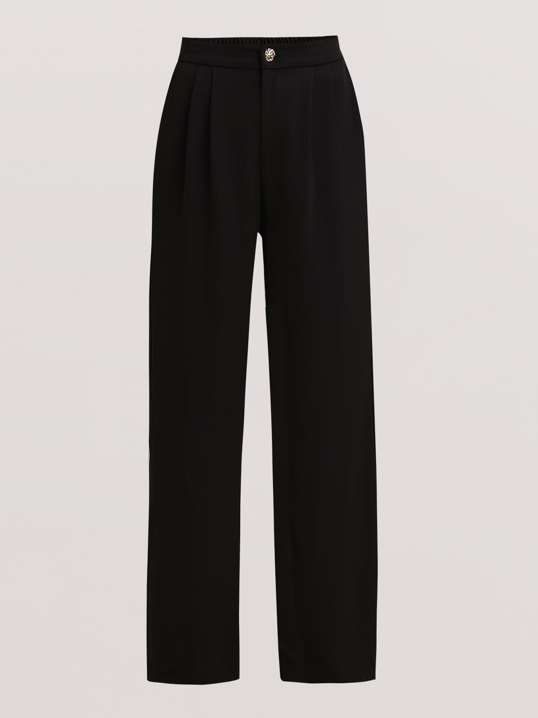 Black Regular Fit Trousers