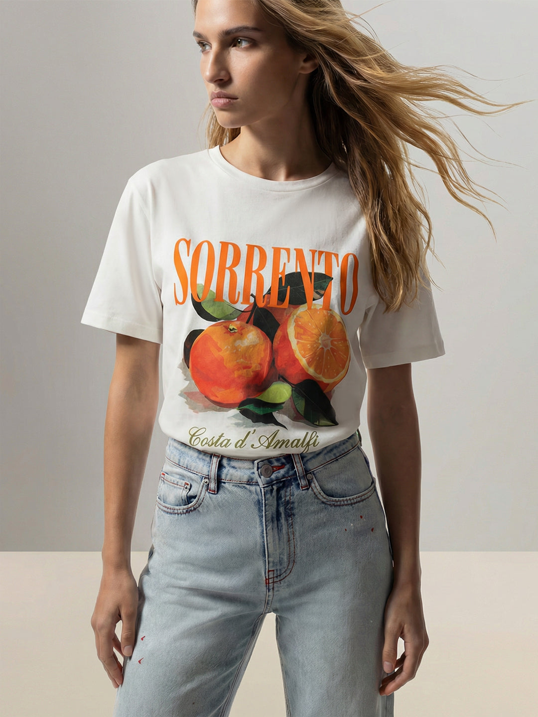 White Printed T-shirt