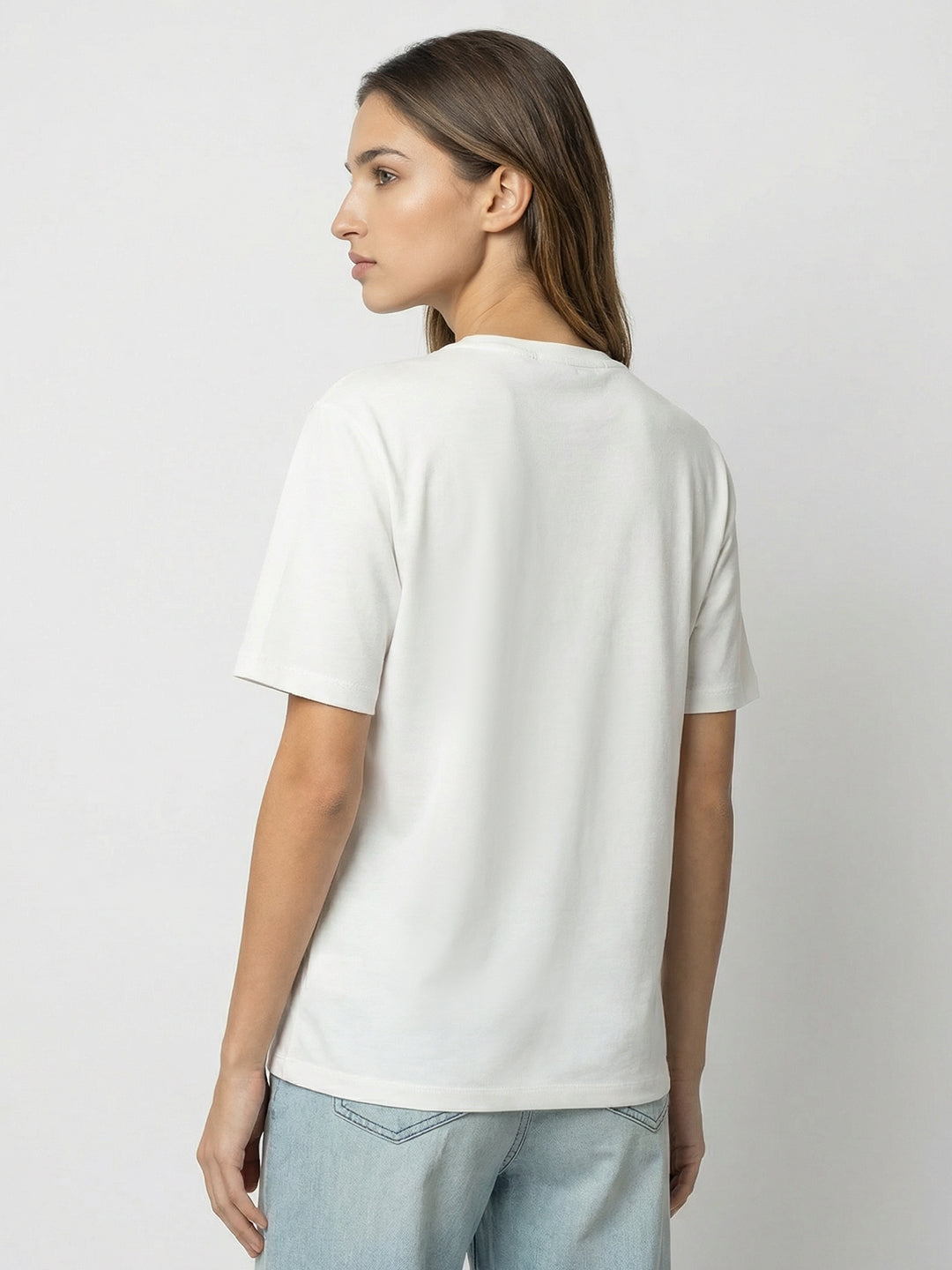 White Printed T-shirt