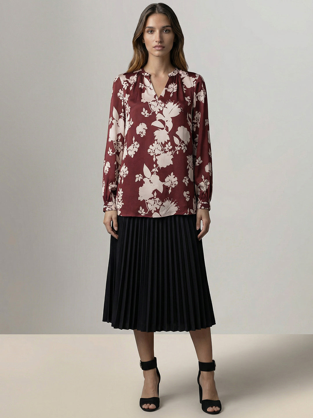 Maroon Printed Shirt