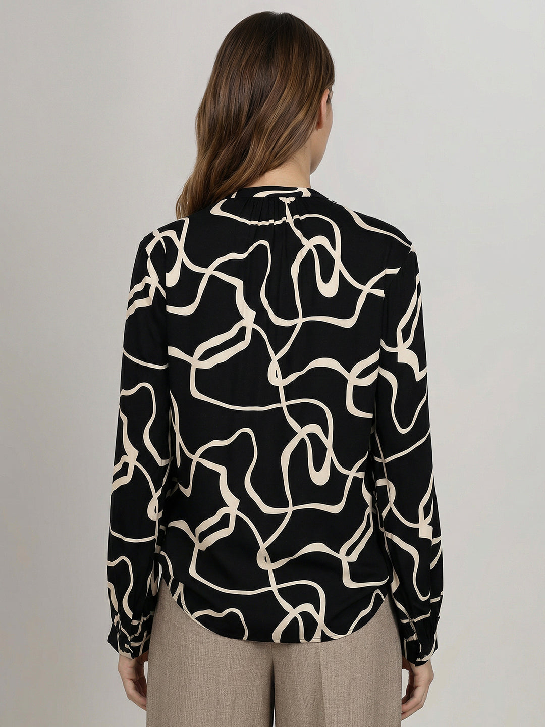 Black Printed Shirt