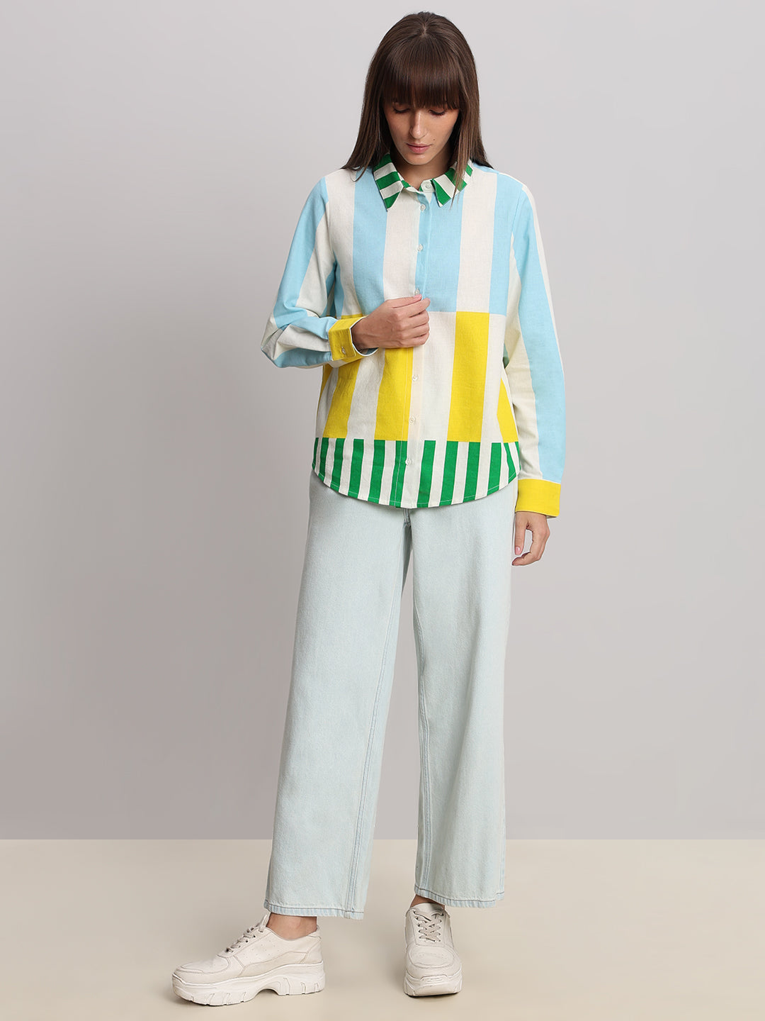 Multi-Colour Printed Cotton Shirt