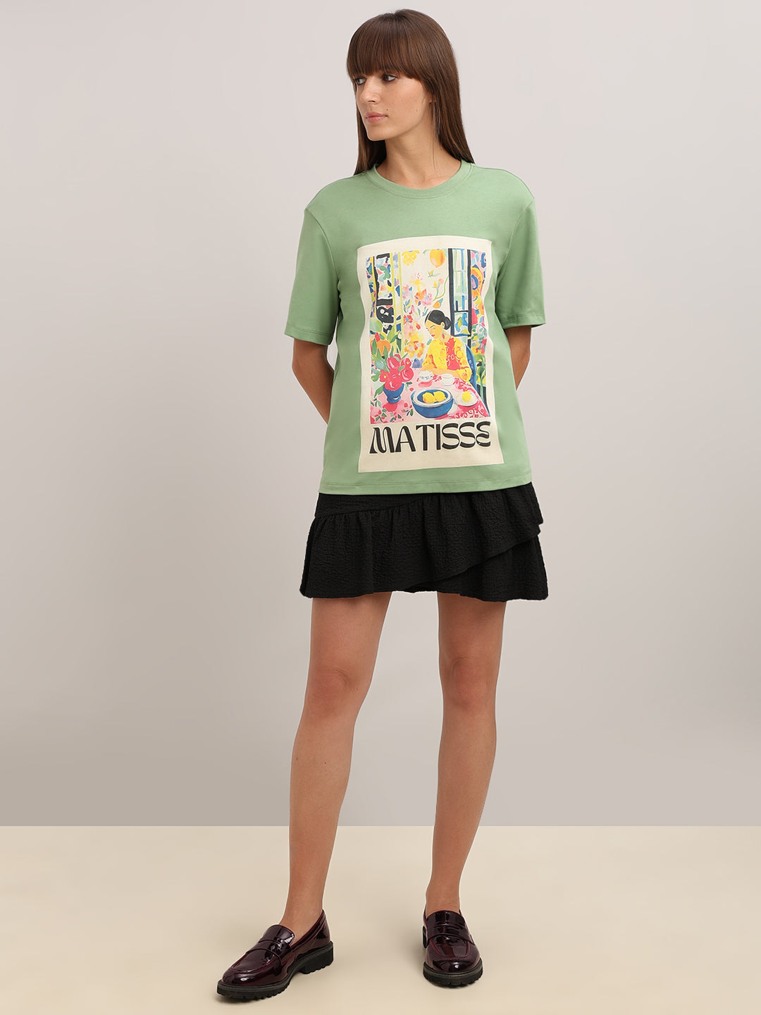 Green Graphic Print T-shirt