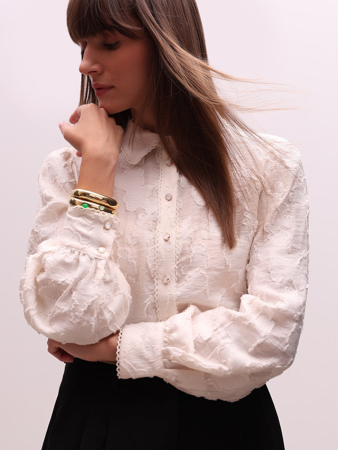 Floral Jacquard Shirt