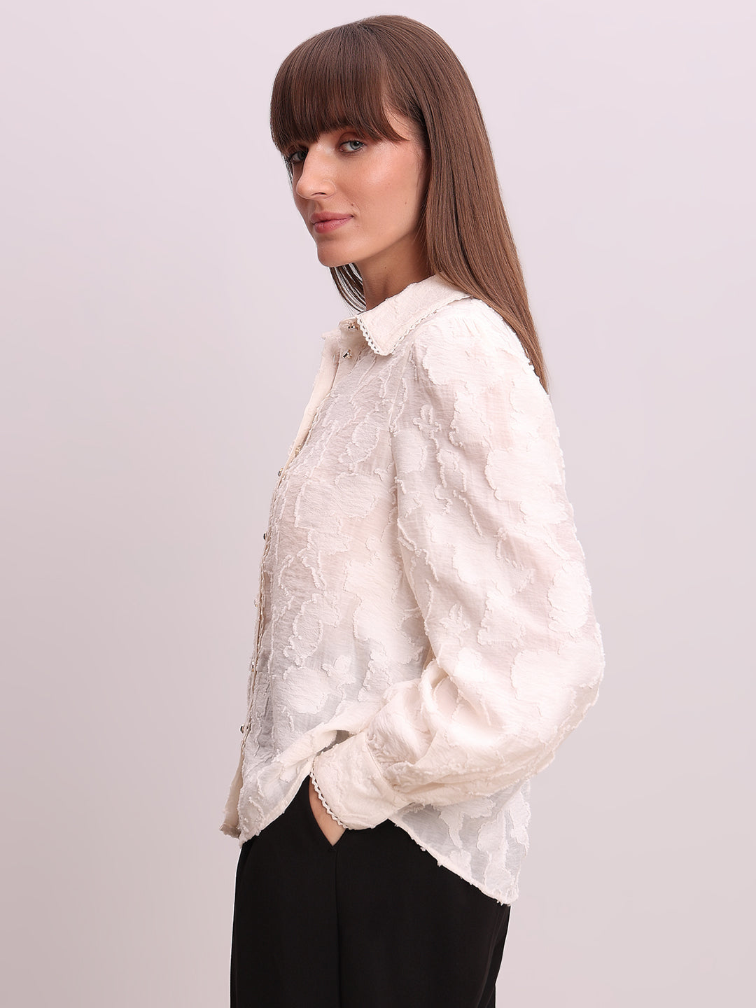 Floral Jacquard Shirt