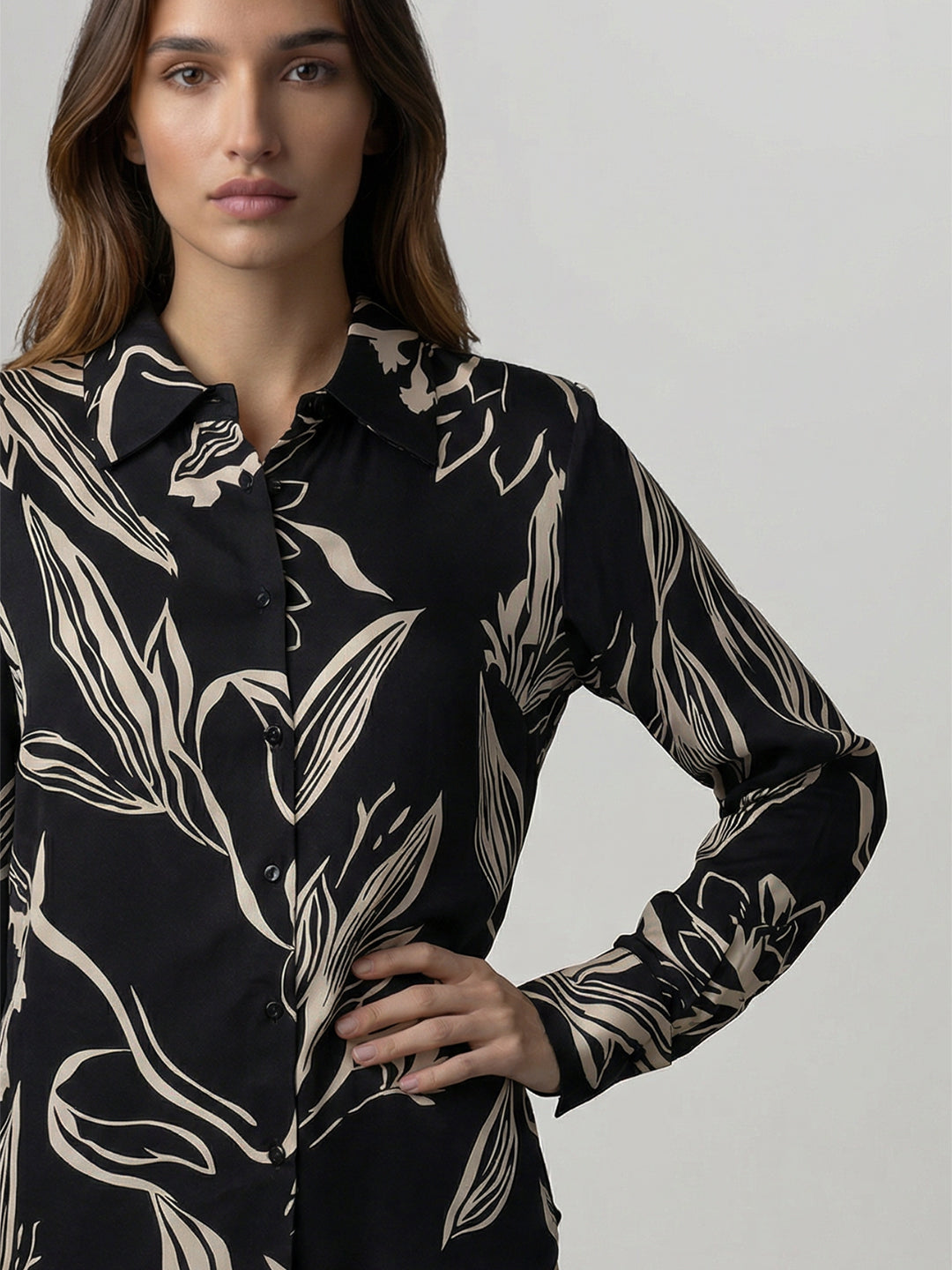 Black Printed Shirt