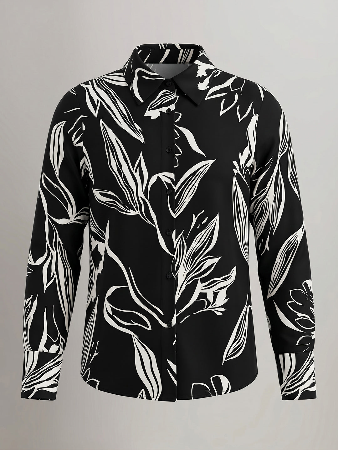 Black Printed Shirt