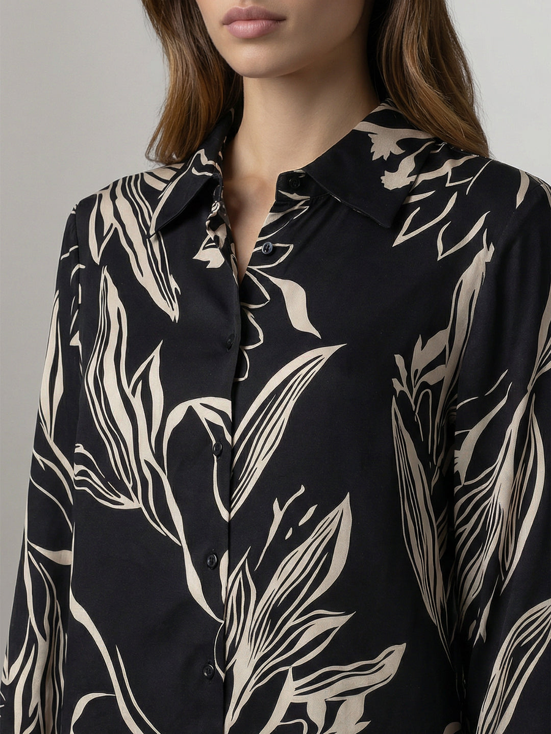 Black Printed Shirt
