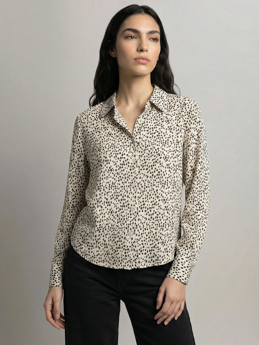 White Printed Shirt