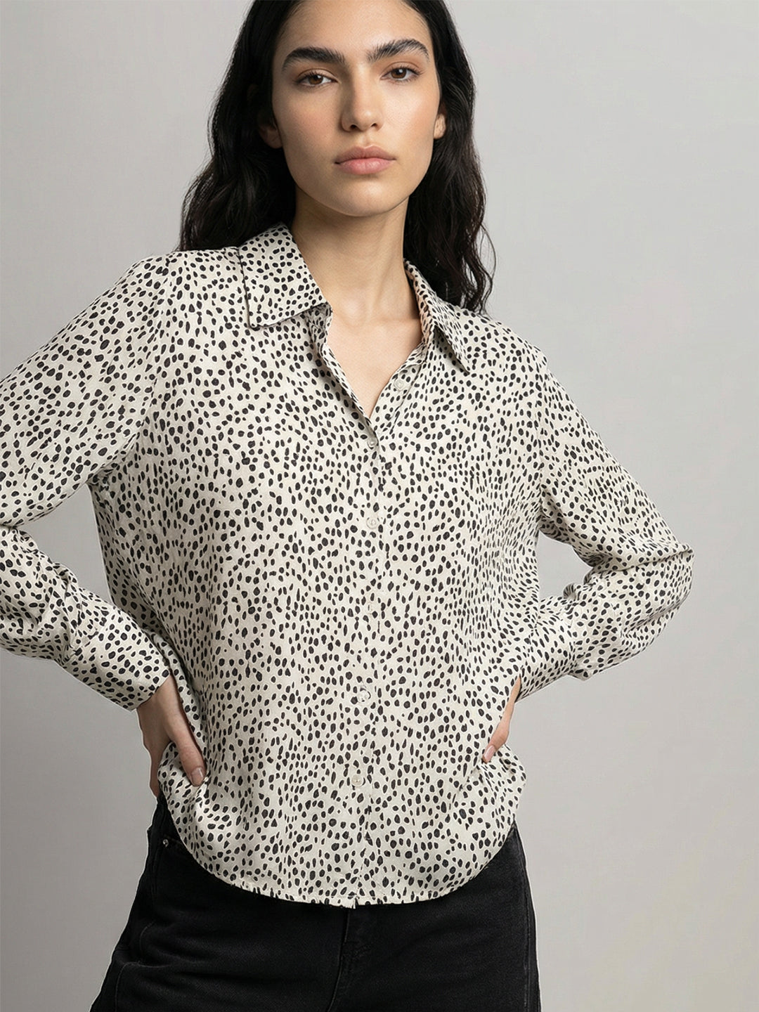 White Printed Shirt
