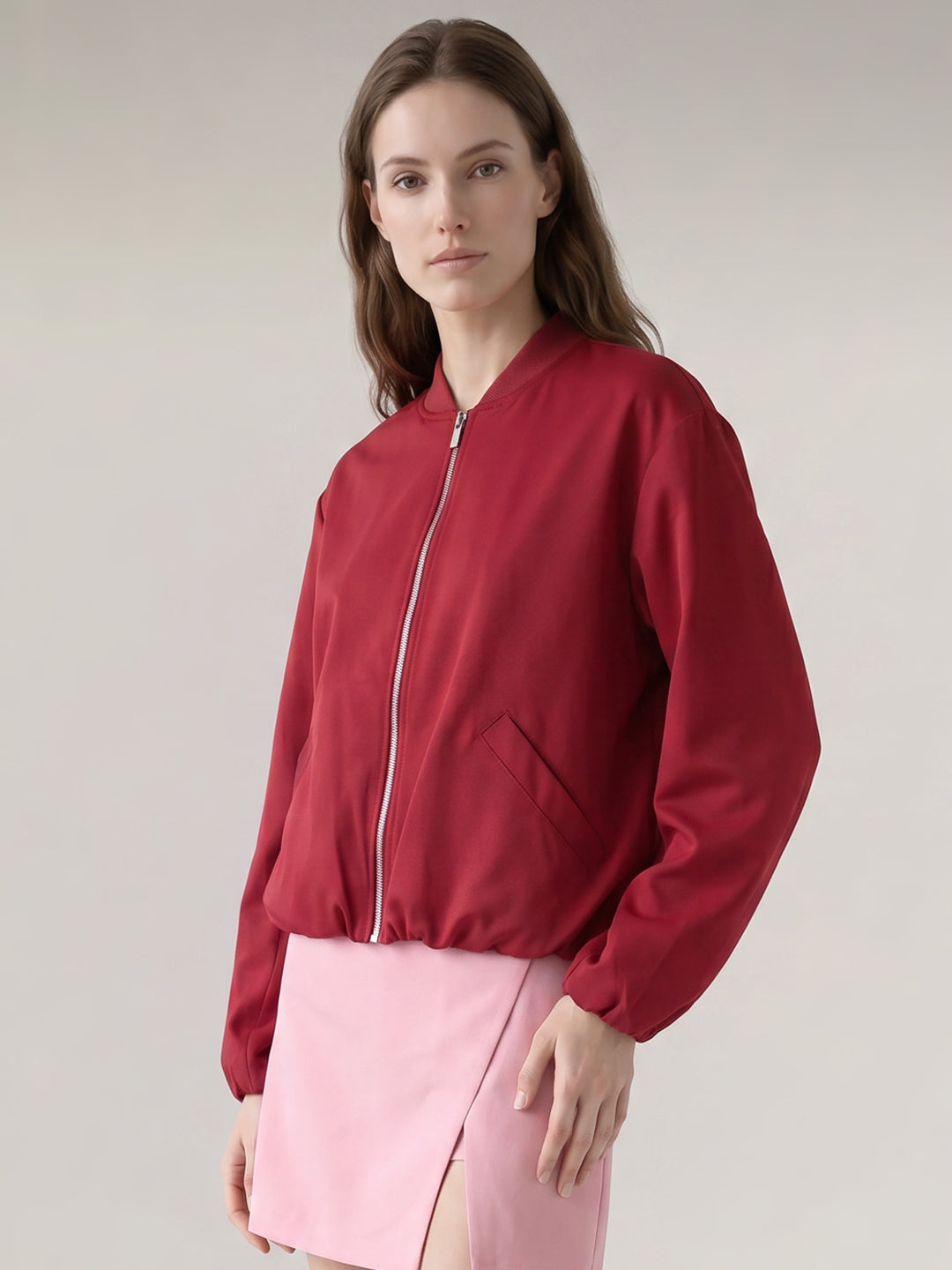 Red Bomber Jacket