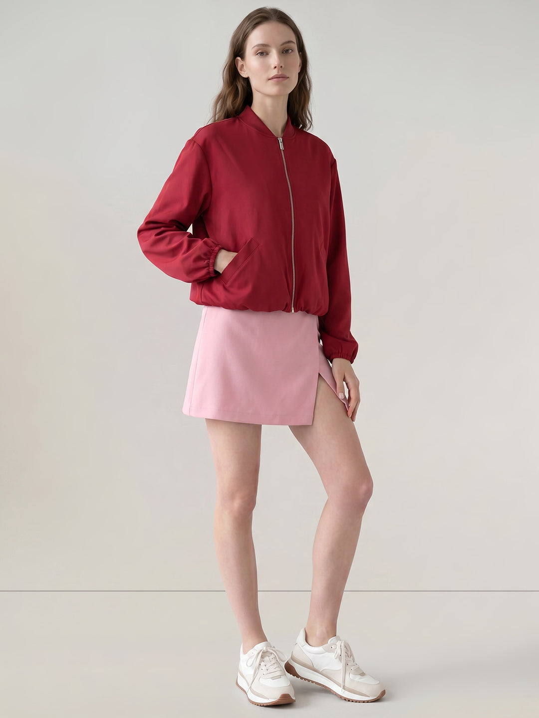 Red Bomber Jacket