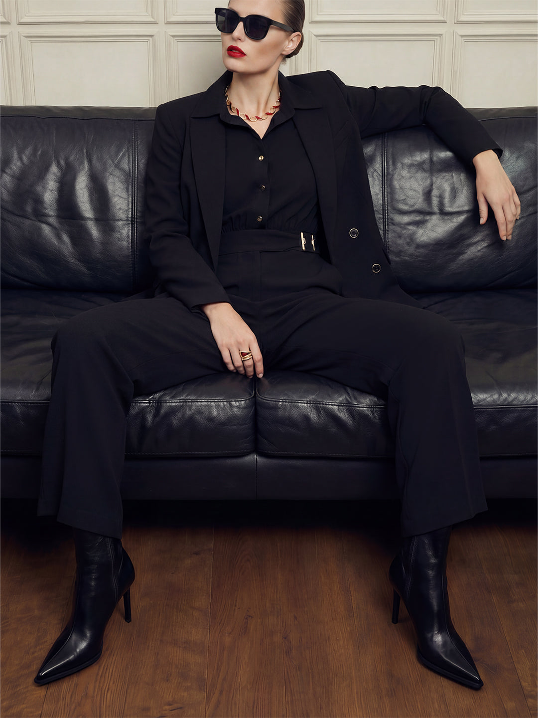 Black Tailored Jumpsuit