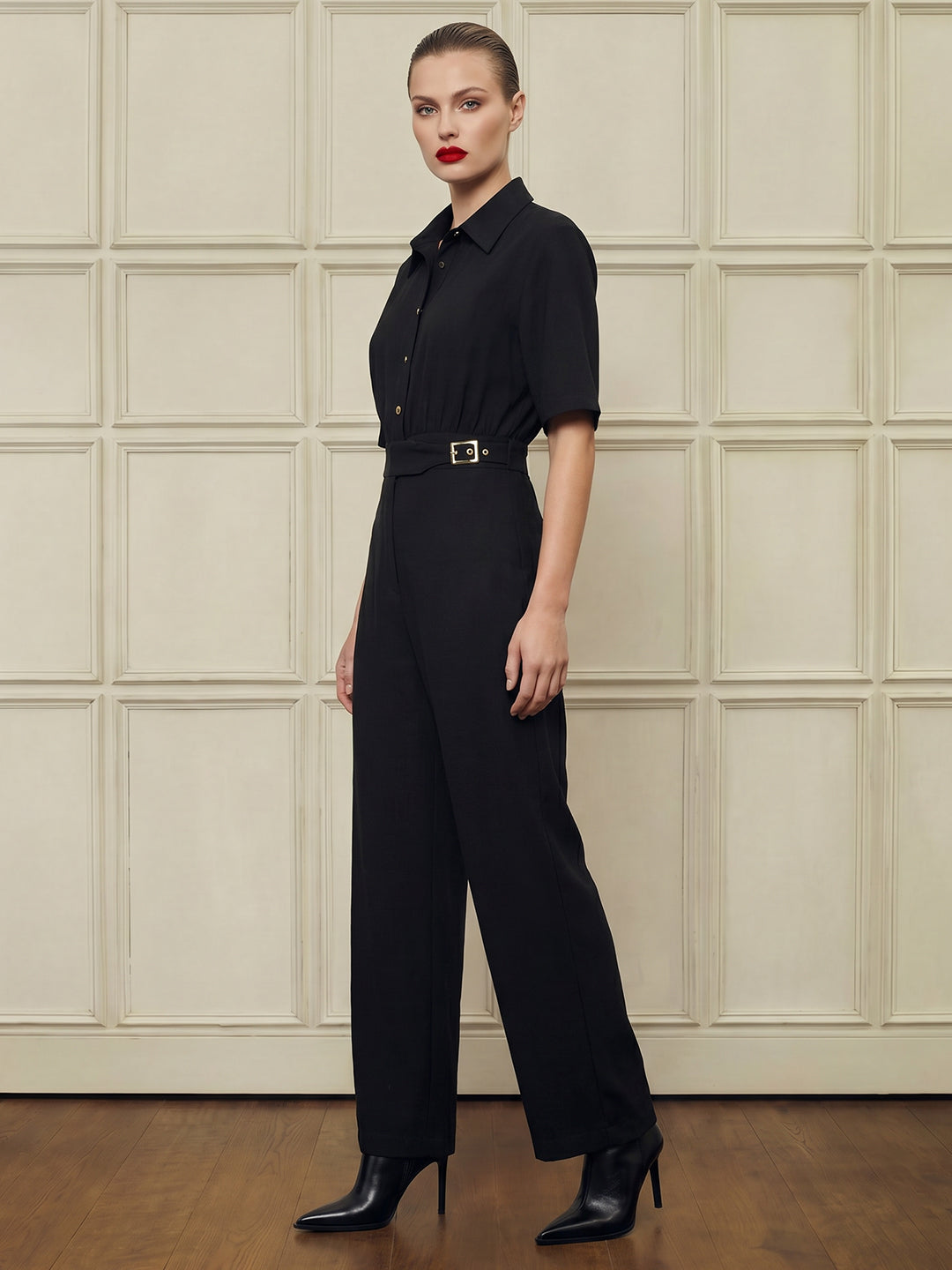 Black Tailored Jumpsuit
