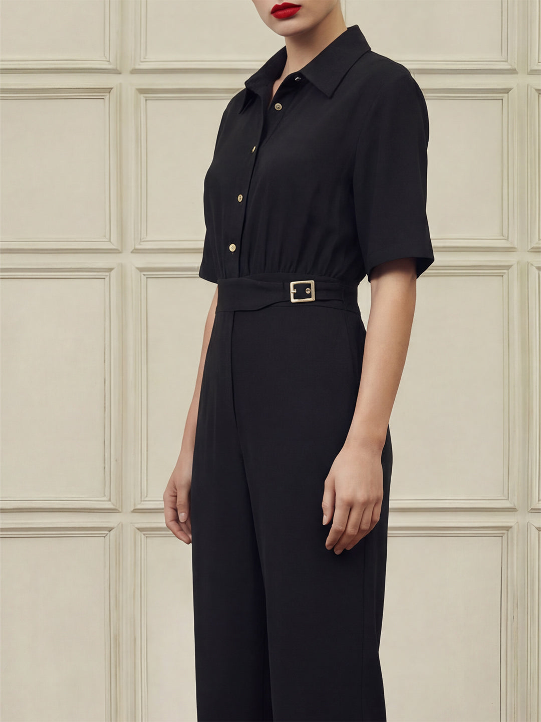 Black Tailored Jumpsuit