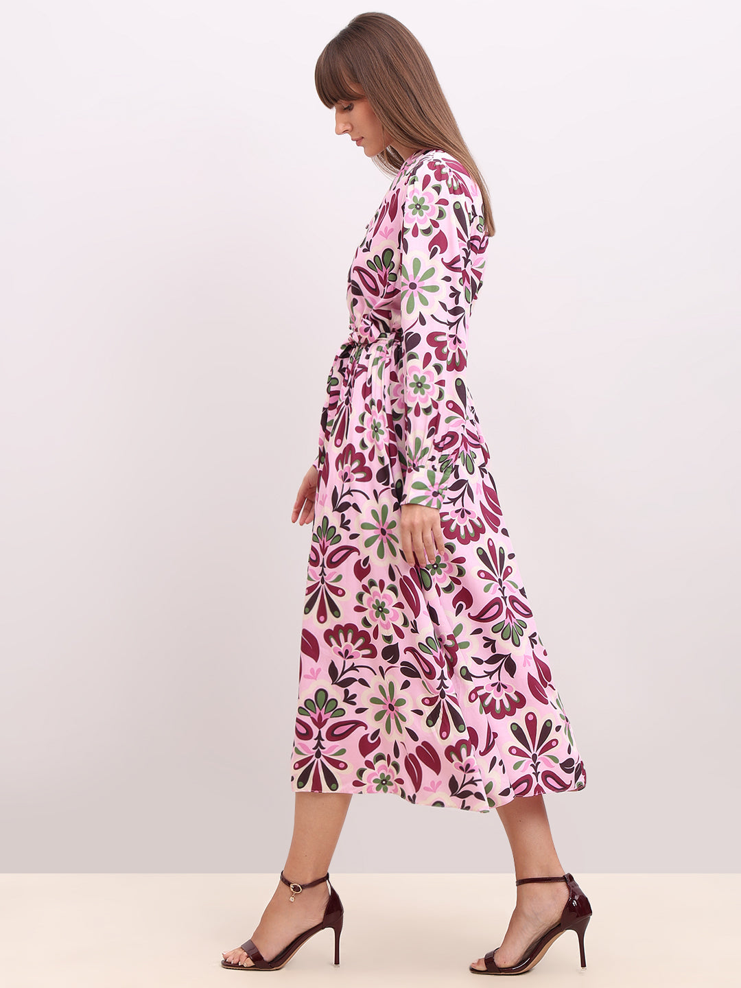 Floral Print Midi Dress