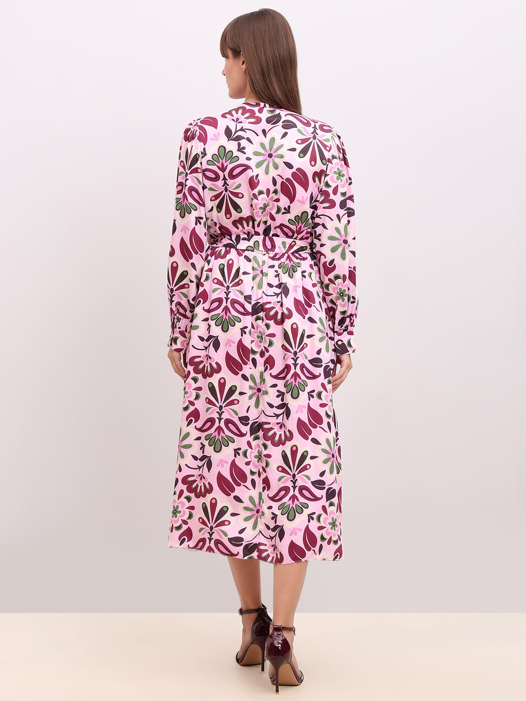 Floral Print Midi Dress