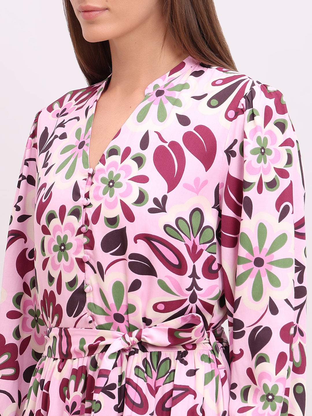 Floral Print Midi Dress