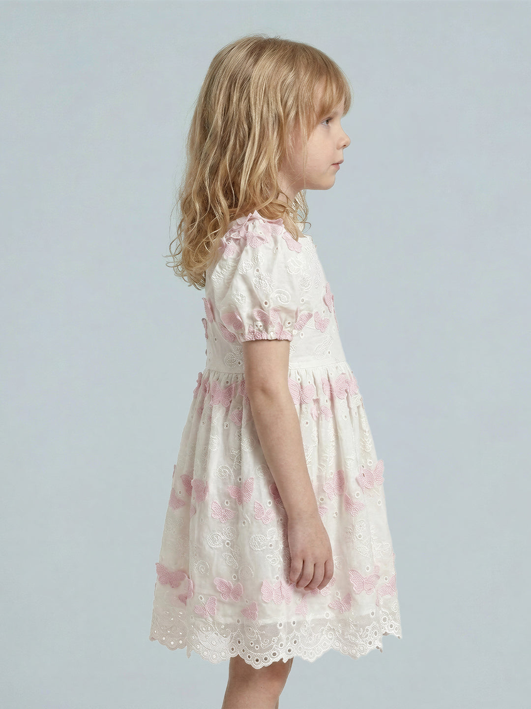 GIRLS Butterfly Embroidered Dress