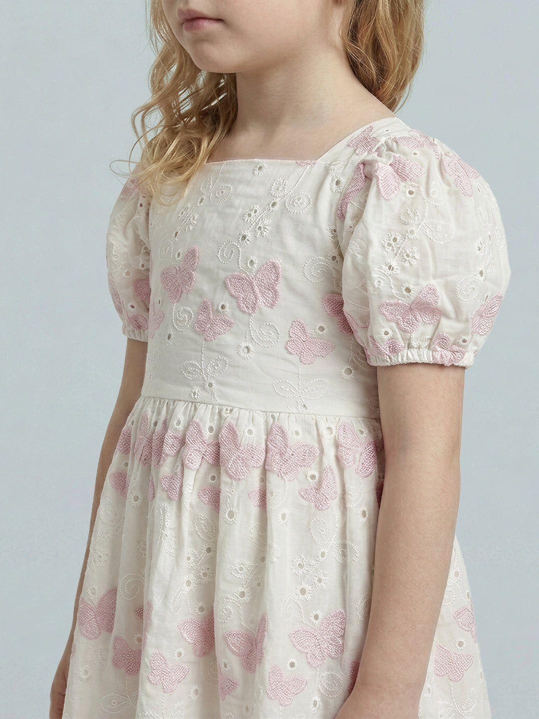 GIRLS Butterfly Embroidered Dress