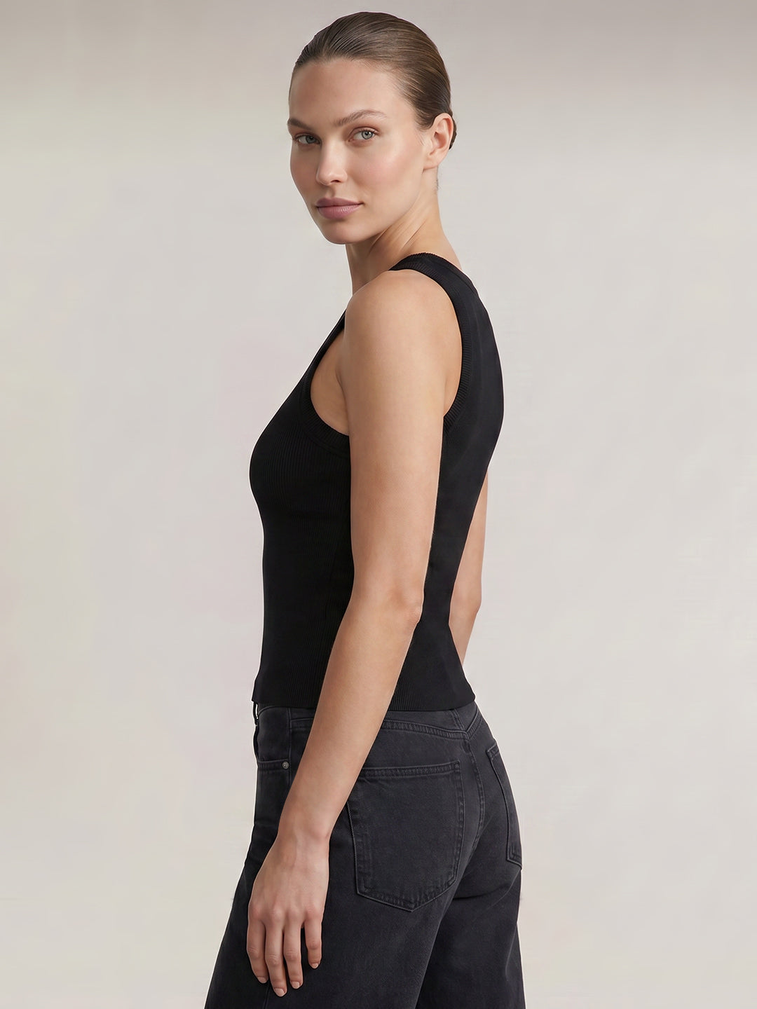 Black Fitted Top