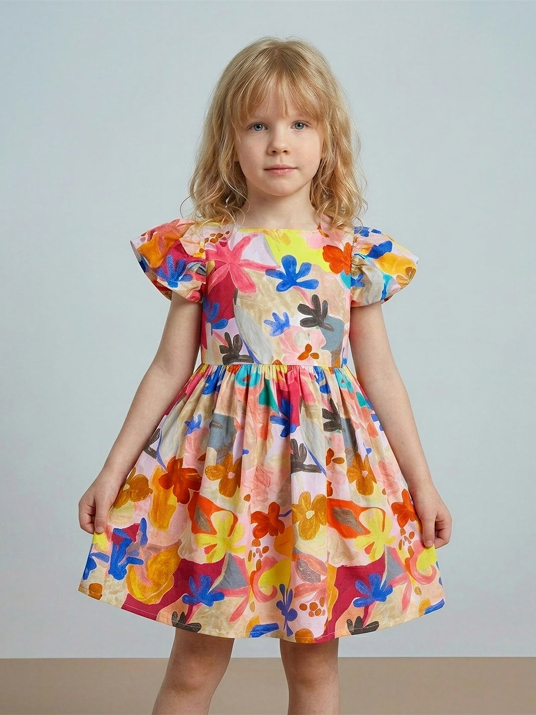 GIRLS Floral Fit & Flare Dress
