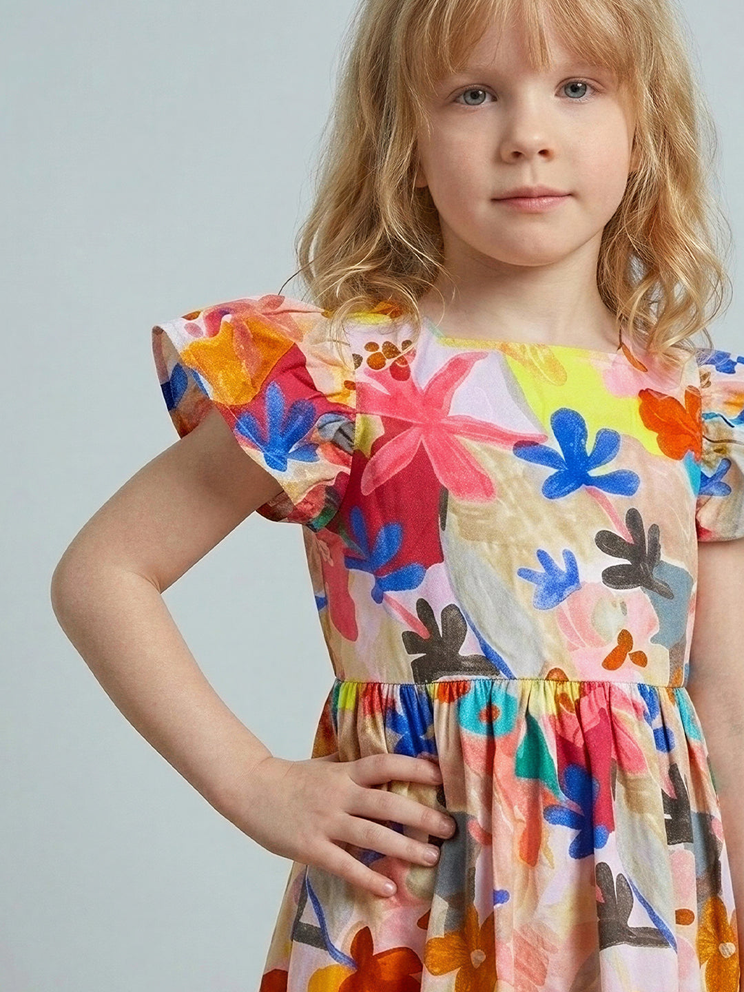 GIRLS Floral Fit & Flare Dress