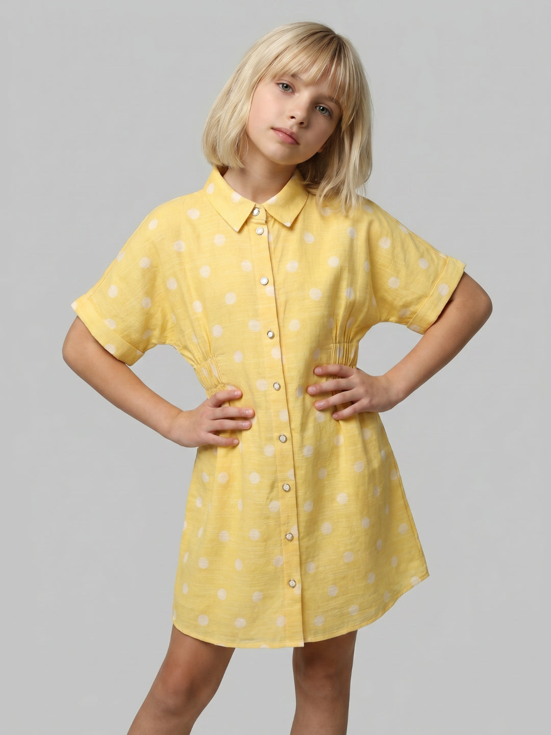 GIRLS Polka Dot Shirt Dress