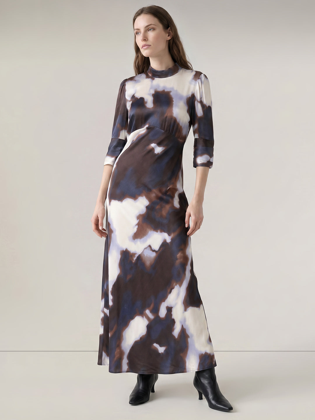 Printed Ankle Length Dress