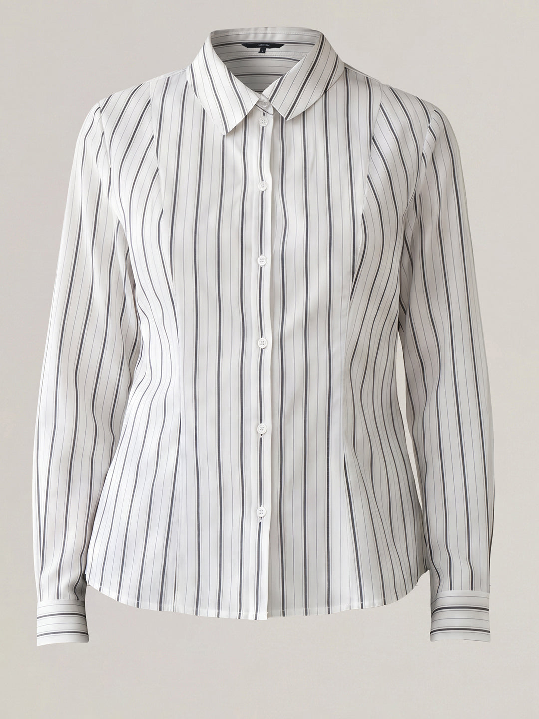White striped fitted shirt