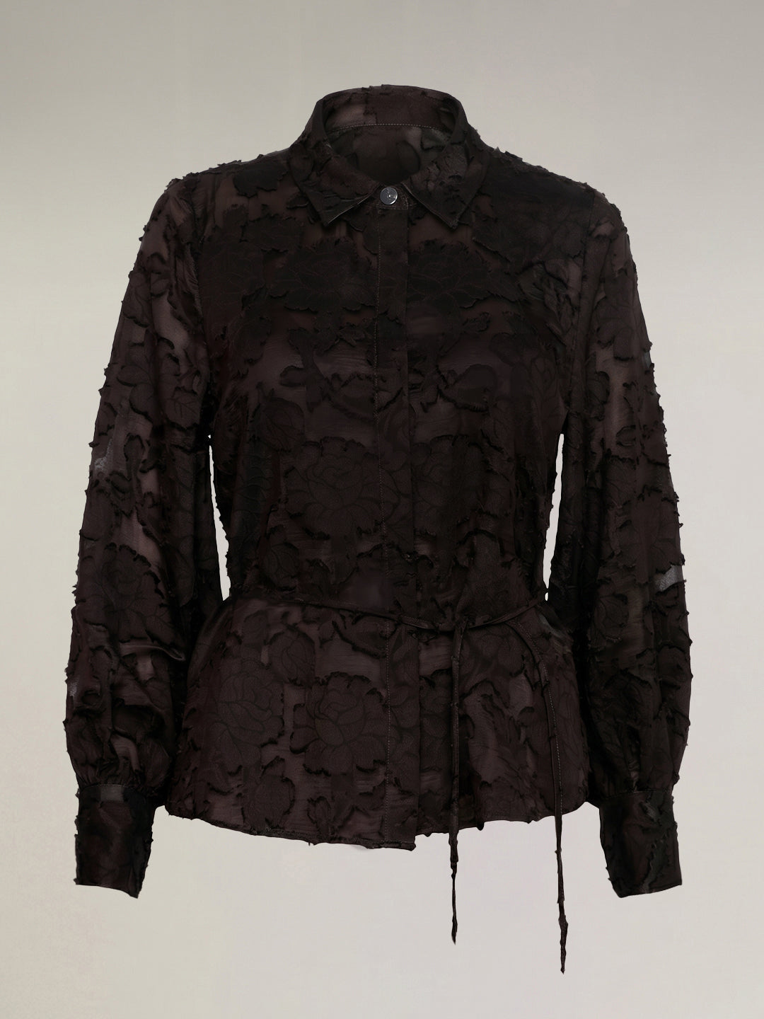 Dark Brown Floral Shirt