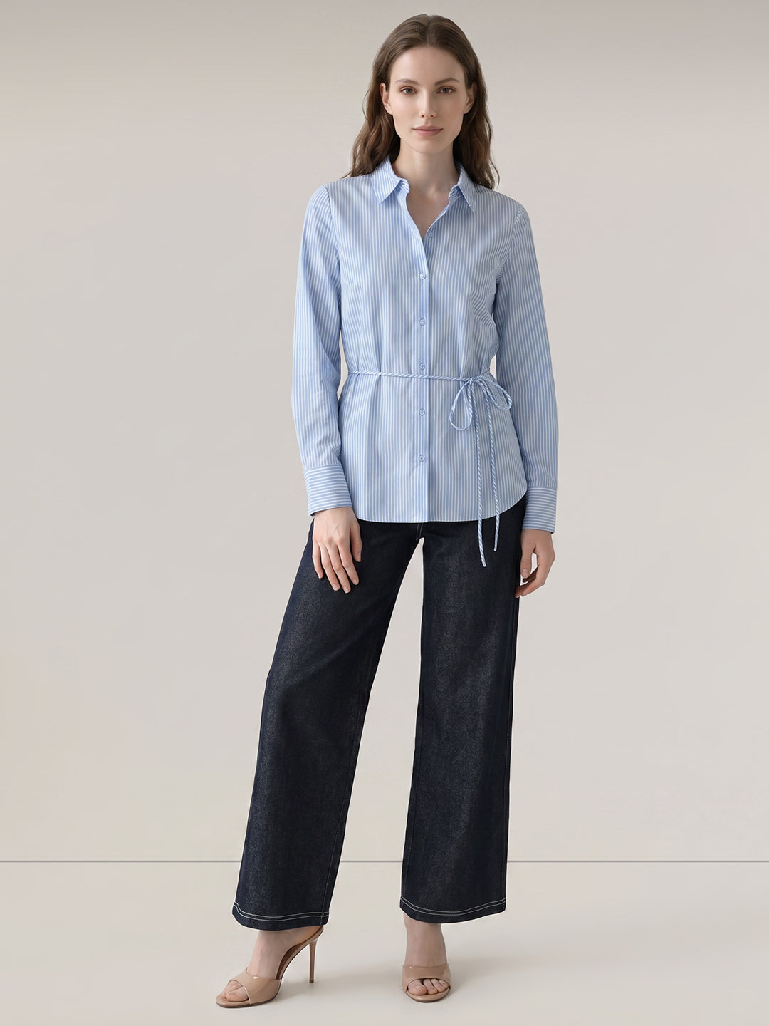 Light Blue Striped Shirt
